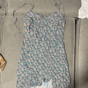Aeropostale Floral Blue Dress